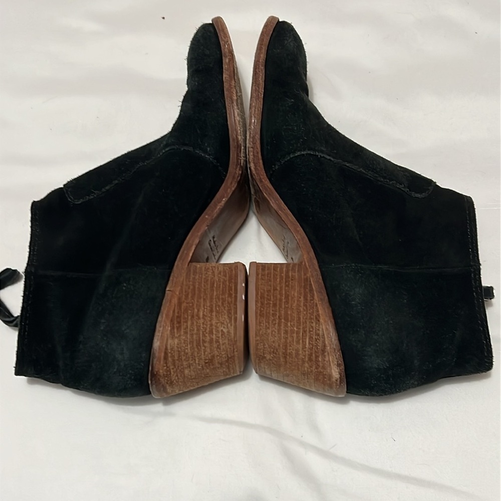 Madewell Black Suede Ankle Boots - Picture 6 of 12